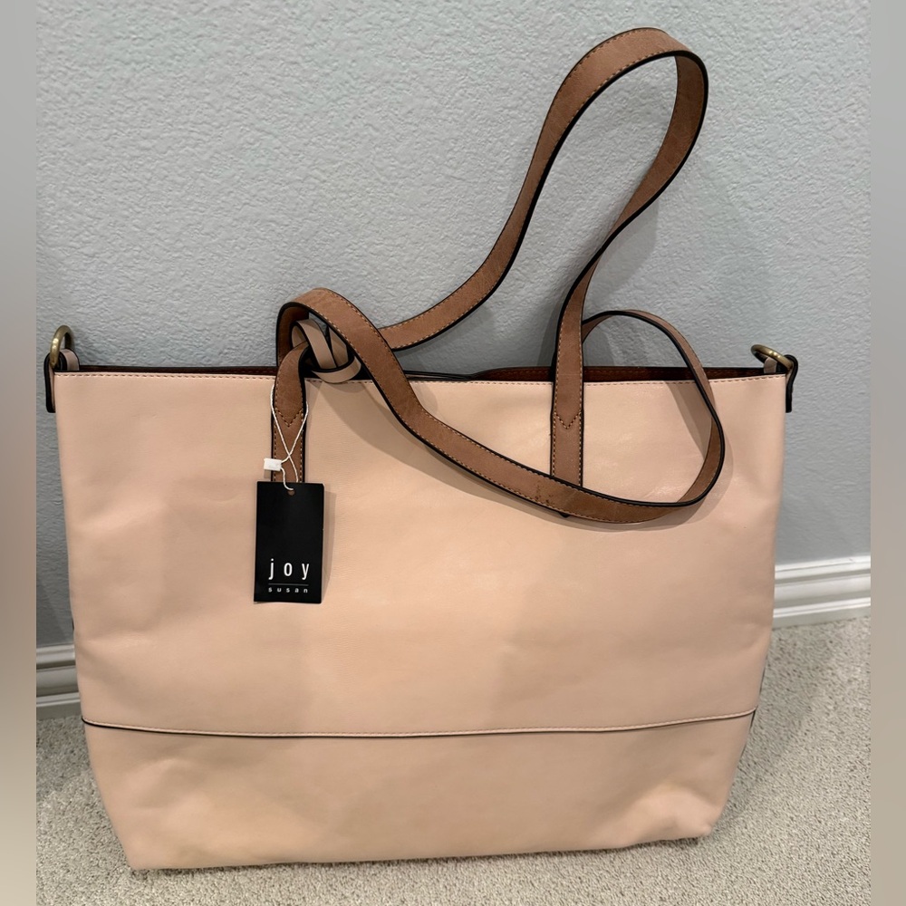 Joy Susan Pink Tote Synthetic Leather Bag